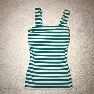 Express Blue/White Striped Top